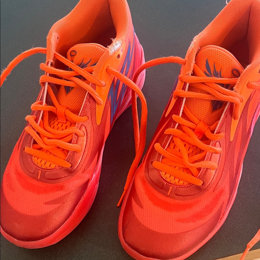Puma Fiery Red and Orange Sneakers